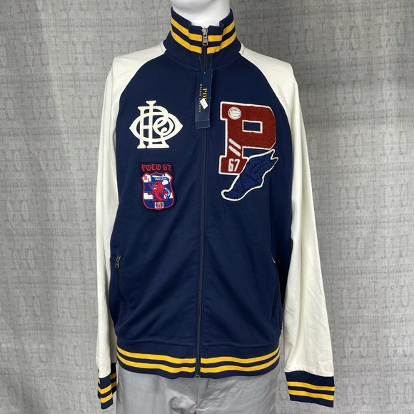 NWT Polo Ralph Lauren Light Zip Up Track Jacket Size Large - Picture 2 of 8
